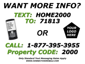 Real Estate Mobile Marketing Yard Sign